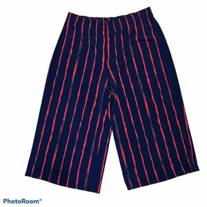 Susan Graver Wide Leg Capri Gaucho Pant M